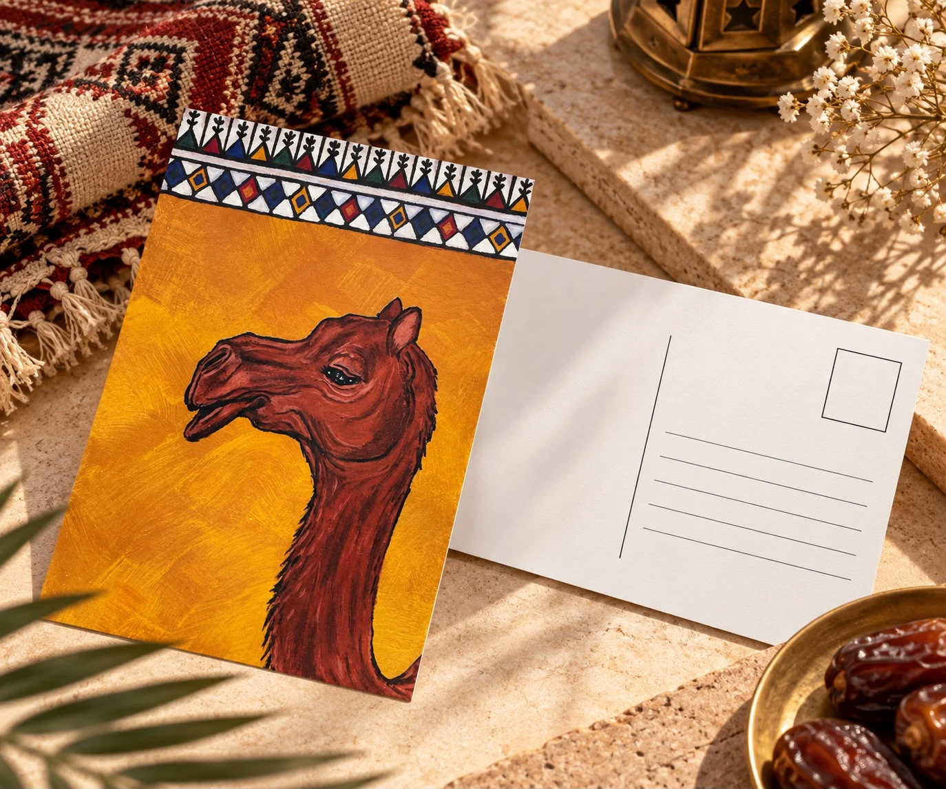 بطاقة بريدية الجمل